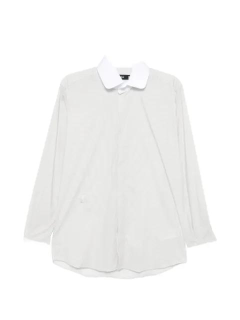 contrast collar embroidered shirt by KARL LAGERFELD