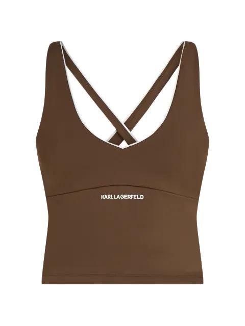 contrast-piping active top by KARL LAGERFELD