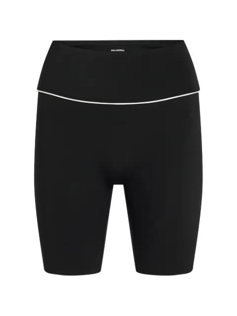 contrast-piping shorts by KARL LAGERFELD
