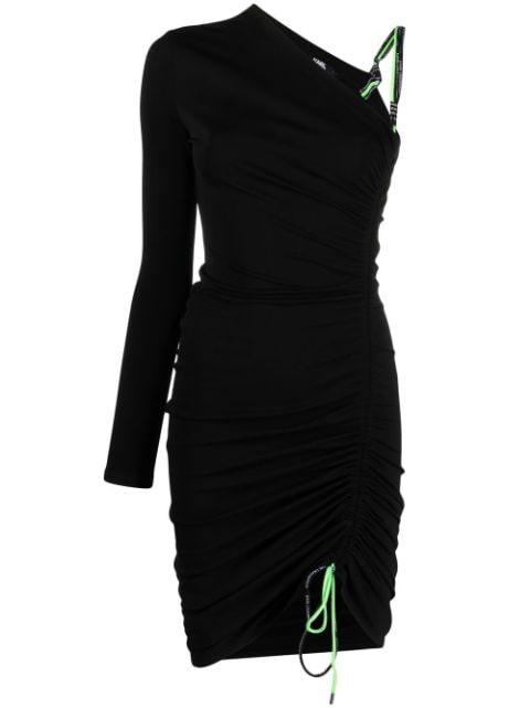 cord-detail short dress by KARL LAGERFELD