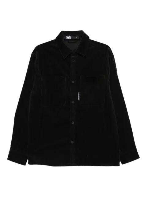corduroy chest-pockets shirt by KARL LAGERFELD