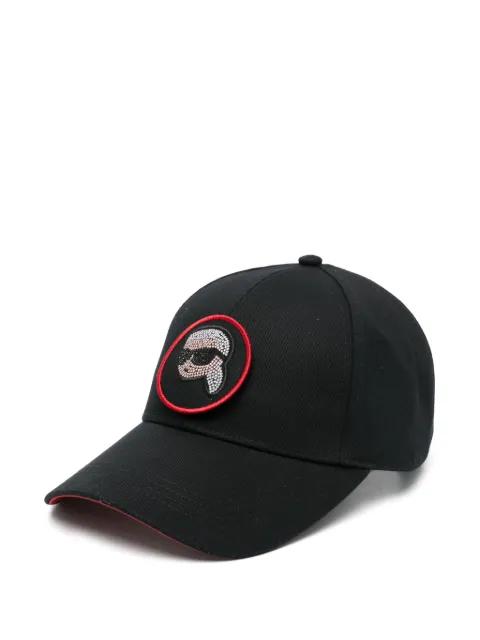 cotton-blend cap by KARL LAGERFELD