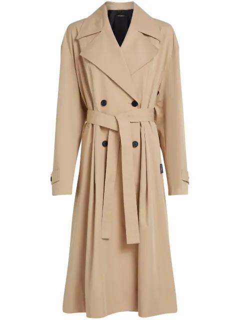 cotton-blend trench coat by KARL LAGERFELD