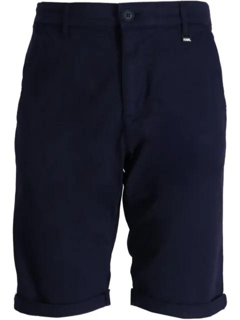 cotton chino shorts by KARL LAGERFELD