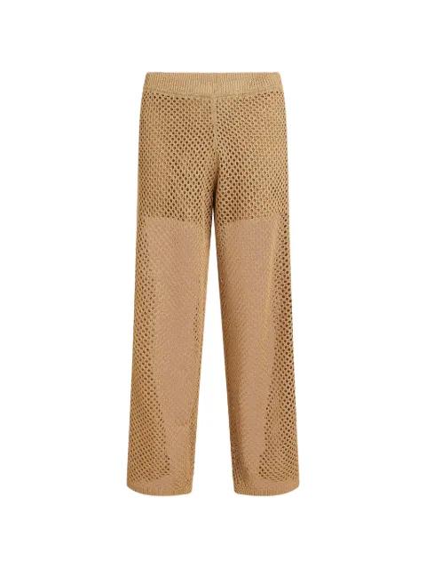crochet-detail trousers by KARL LAGERFELD
