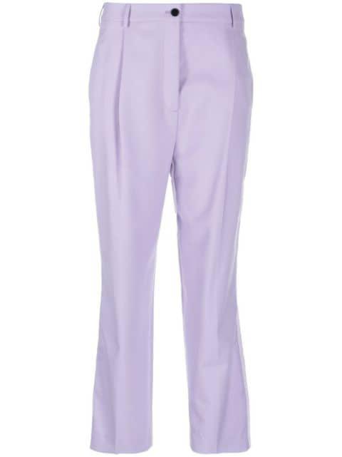 cropped high-waisted trousers by KARL LAGERFELD