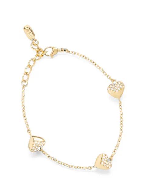 crystal-embellished heart bracelet by KARL LAGERFELD