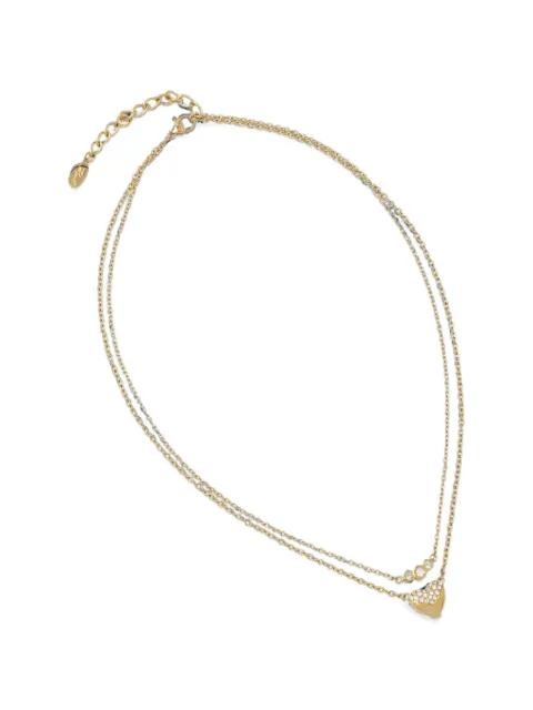 crystal-embellished heart-pendant necklace by KARL LAGERFELD