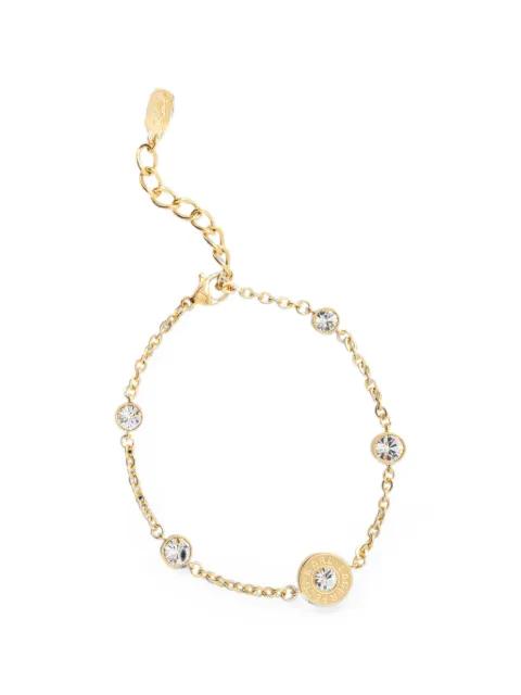 crystal-embellished logo-engraved bracelet by KARL LAGERFELD