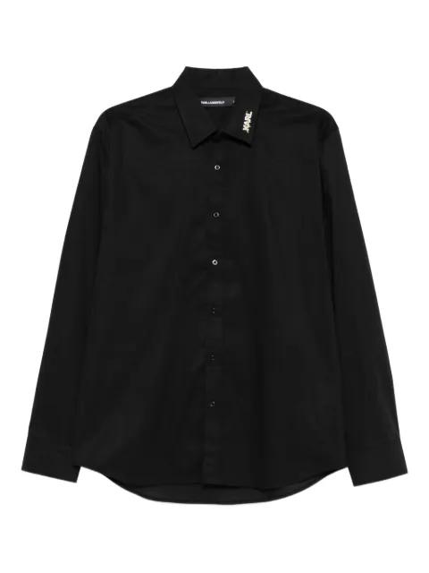embellished-collar shirt by KARL LAGERFELD