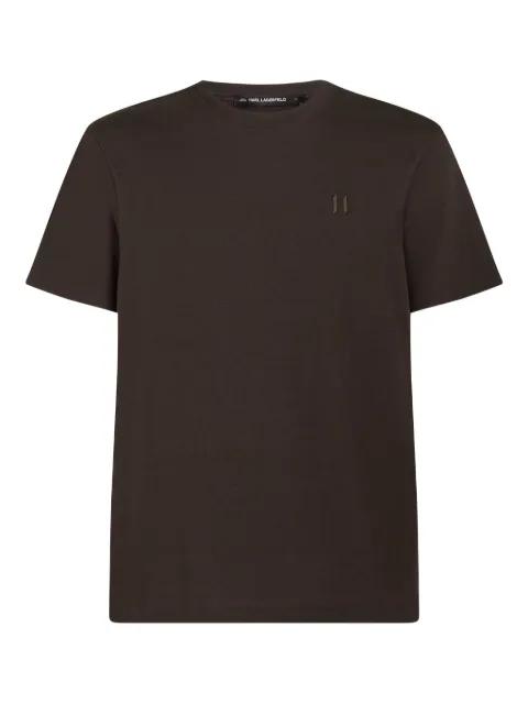embroidered logo T-shirt by KARL LAGERFELD