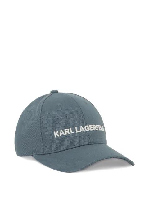 embroidered-logo baseball cap by KARL LAGERFELD