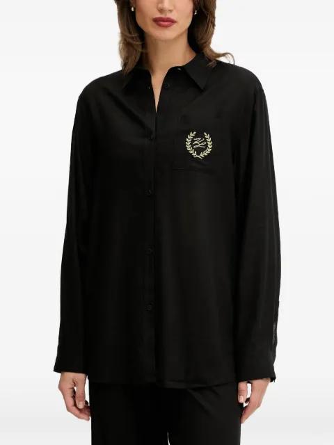 embroidered-logo pocket shirt by KARL LAGERFELD