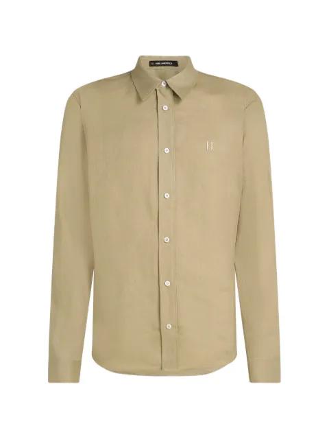 embroidered-logo shirt by KARL LAGERFELD
