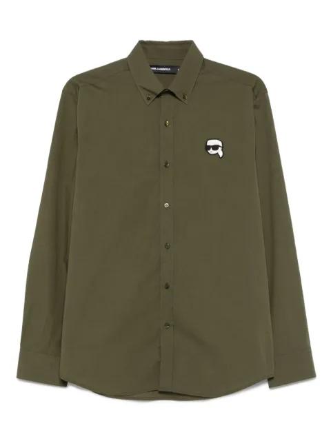 embroidered-logo shirt by KARL LAGERFELD