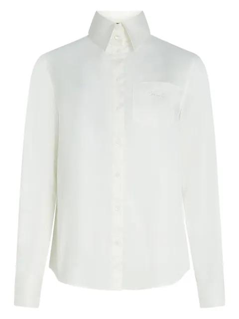 embroidered-pocket shirt by KARL LAGERFELD