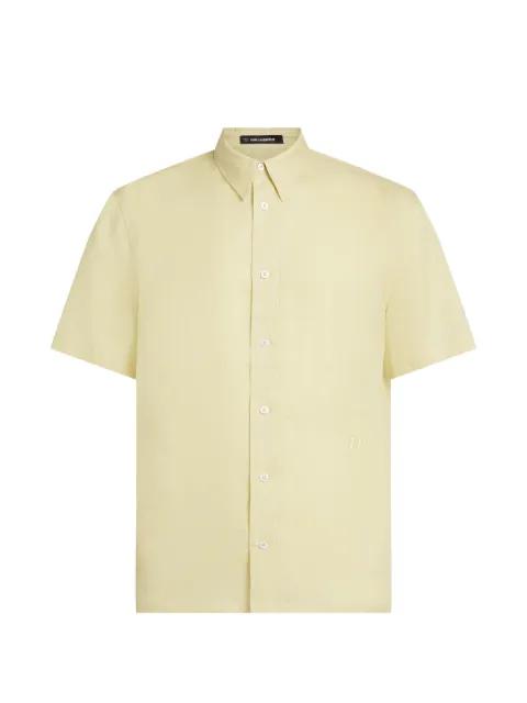 embroidery linen shirt by KARL LAGERFELD