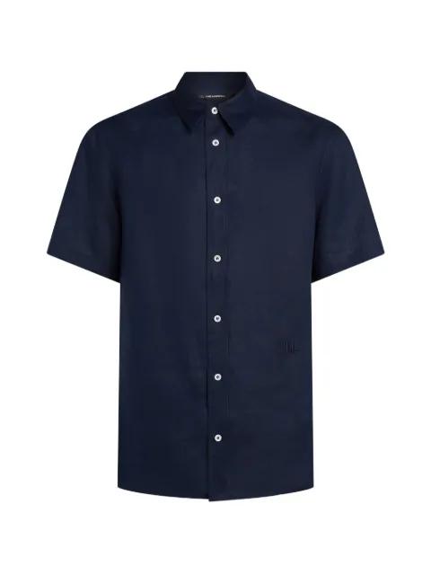 embroidery linen shirt by KARL LAGERFELD