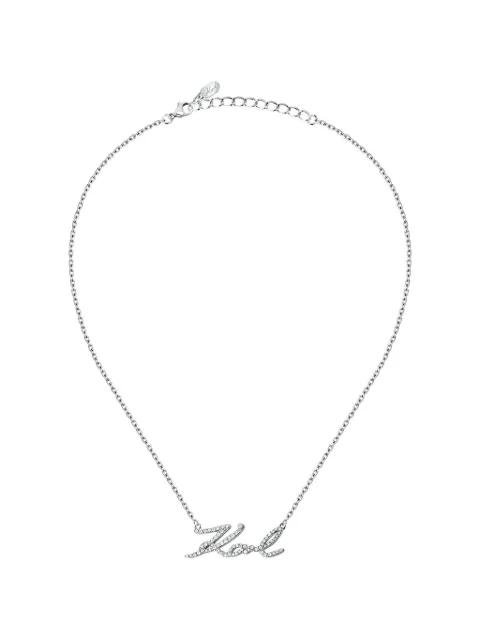 encrusted-name necklace by KARL LAGERFELD