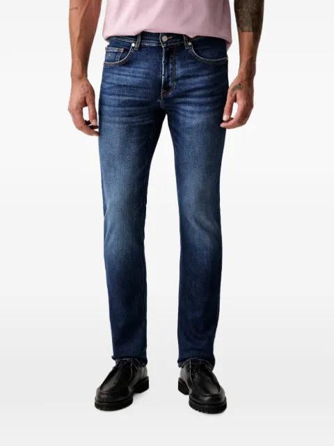 faded slim-fit jeans by KARL LAGERFELD