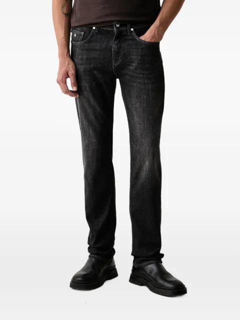 faded straight-leg jeans by KARL LAGERFELD