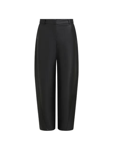 faux-leather barrel trousers by KARL LAGERFELD