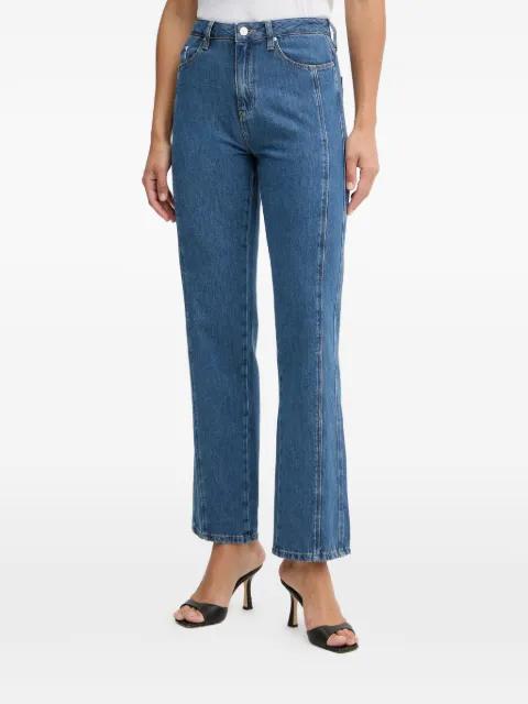 five-pocket logo-patch jeans by KARL LAGERFELD