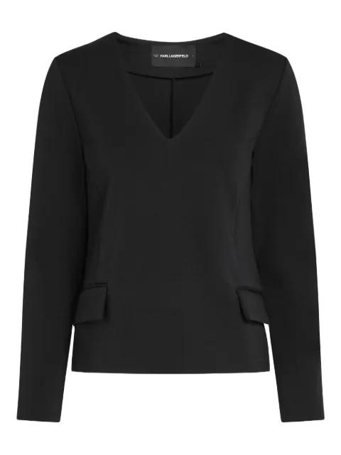 flap-pocket top by KARL LAGERFELD