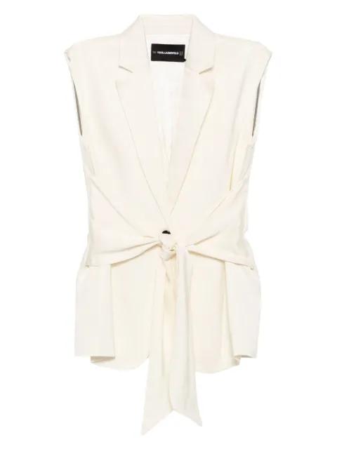 fluid wrap gilet by KARL LAGERFELD