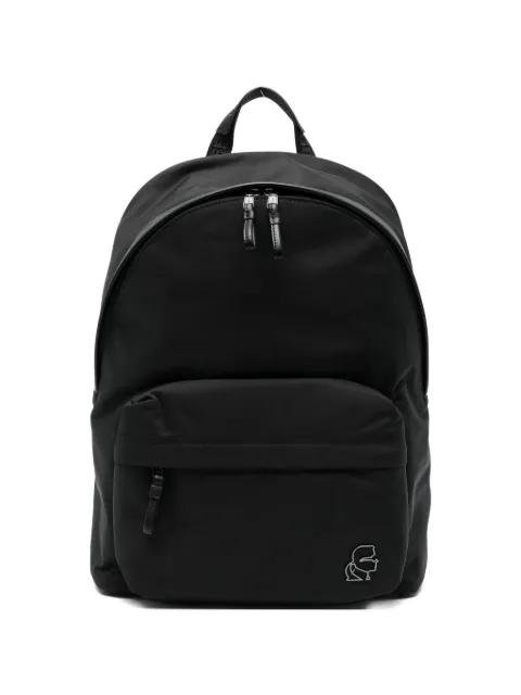front zip pocket backpack by KARL LAGERFELD