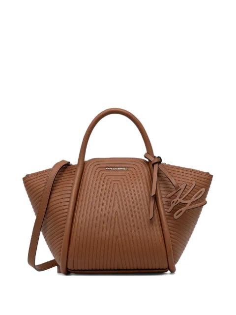geometric-design tote bag by KARL LAGERFELD