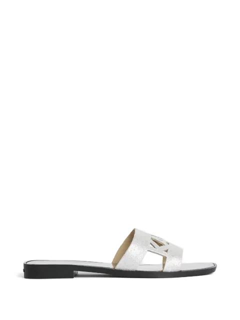 glitter-effect slides by KARL LAGERFELD
