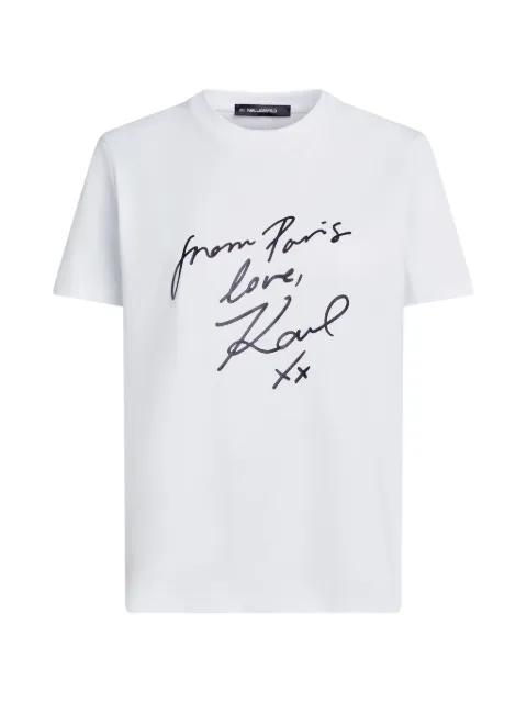 graphic-print T-shirt by KARL LAGERFELD