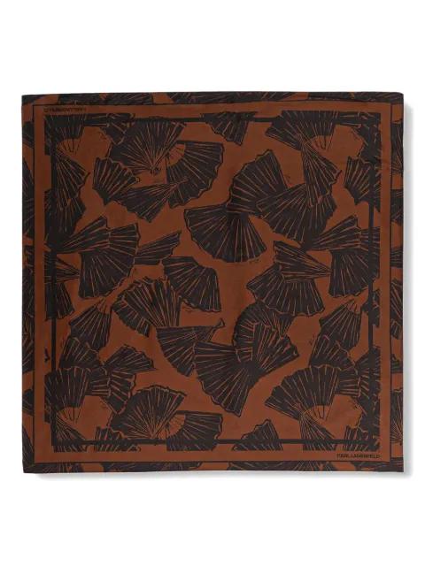 graphic-print scarf by KARL LAGERFELD