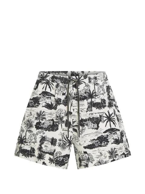 graphic-print swim shorts by KARL LAGERFELD