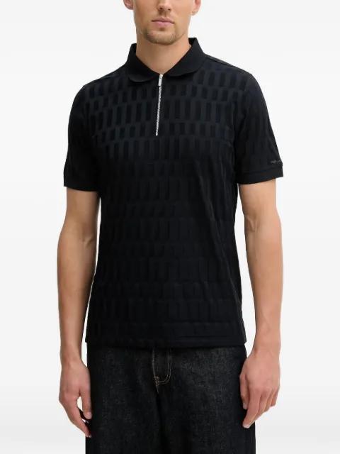 half-zip polo shirt by KARL LAGERFELD