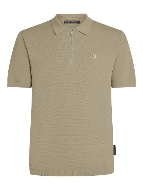 half-zip polo shirt by KARL LAGERFELD