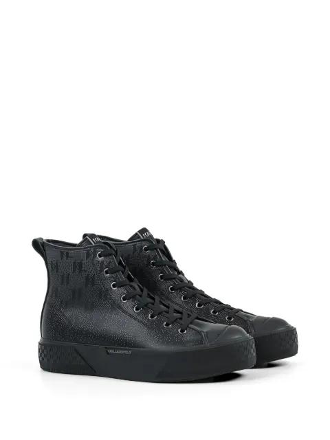high-top logo sneakers by KARL LAGERFELD