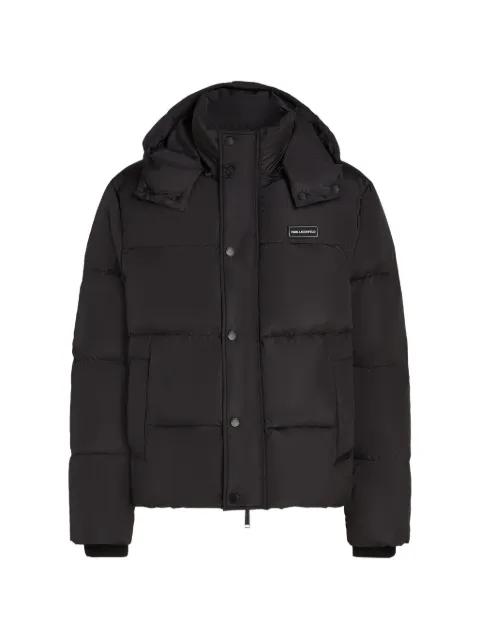 hoodied padded jacket by KARL LAGERFELD