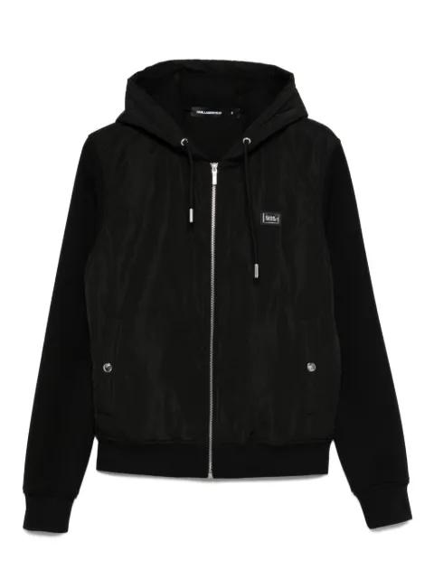 hoodied zip-up jacket by KARL LAGERFELD