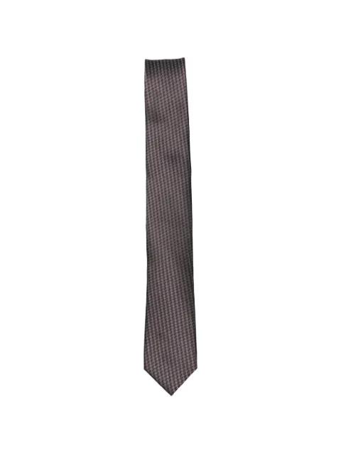 houndstooth-pattern tie by KARL LAGERFELD