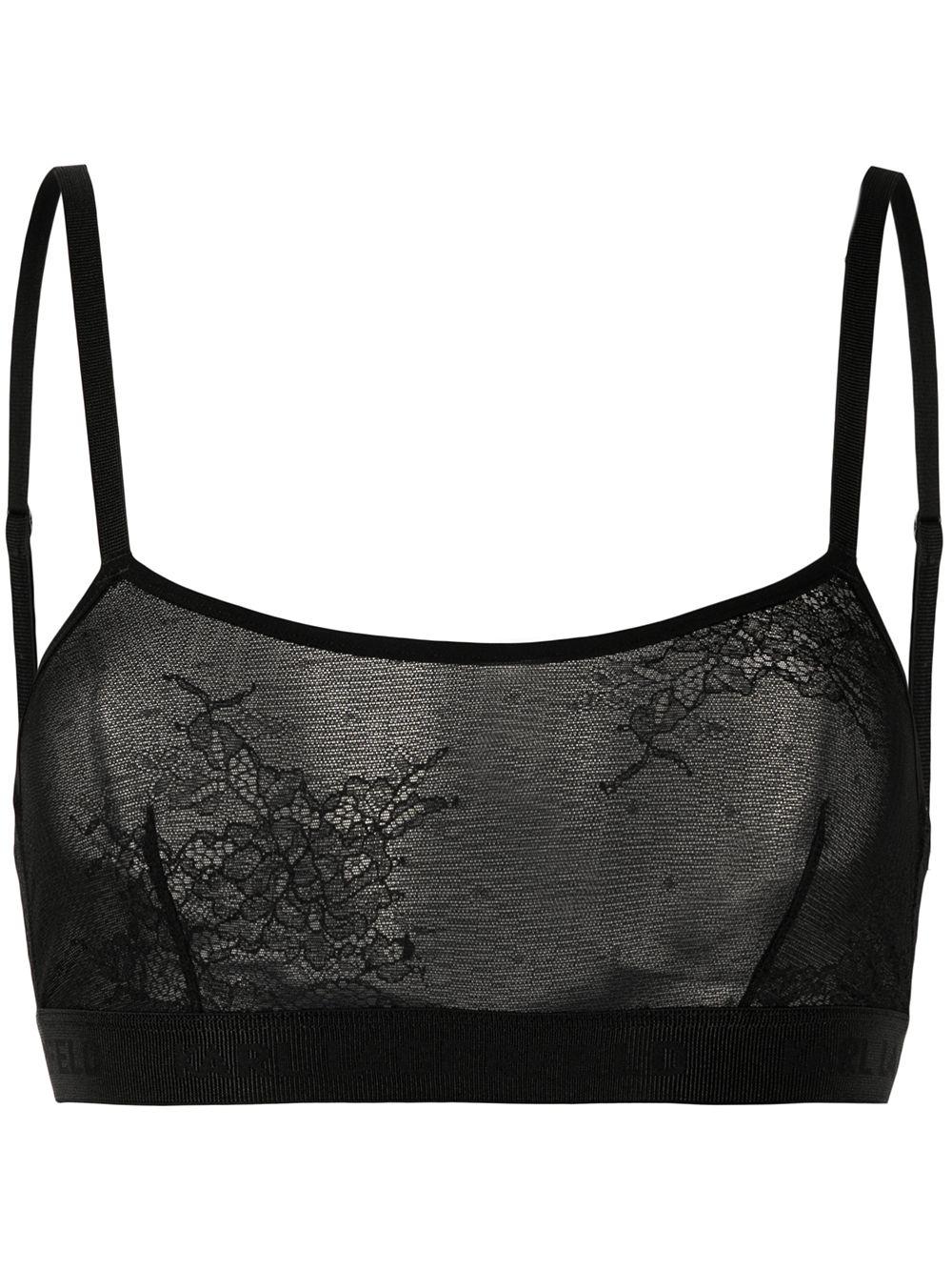 lace bandeau bralette by KARL LAGERFELD