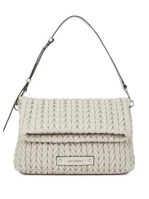 large K/Weave shoulder bag by KARL LAGERFELD