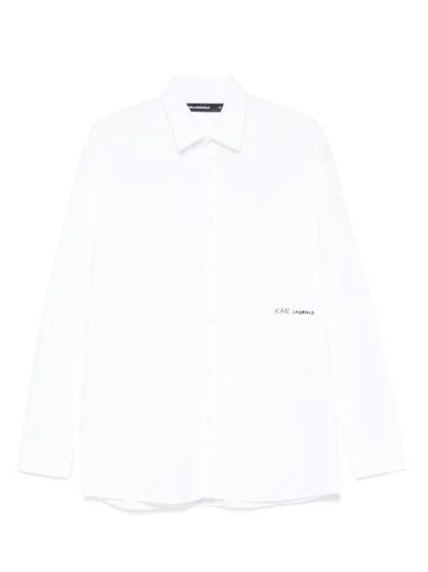 logo-appliqué shirt by KARL LAGERFELD