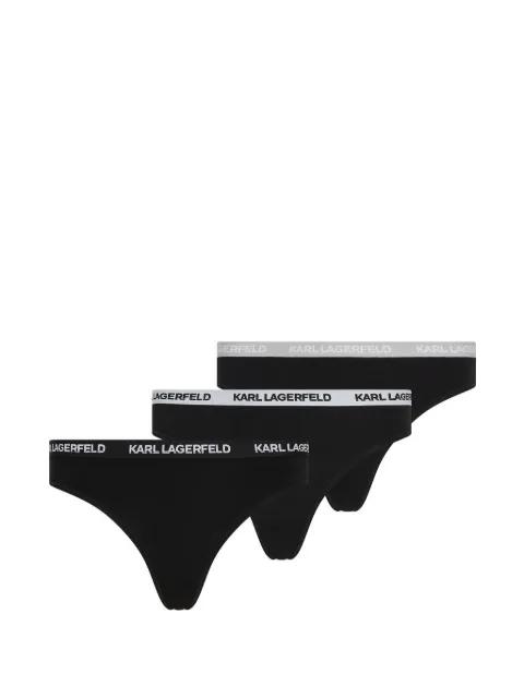 logo-band thong (pack of three) by KARL LAGERFELD