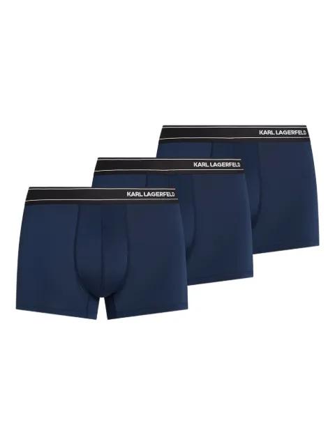 logo boxers (pack of three) by KARL LAGERFELD