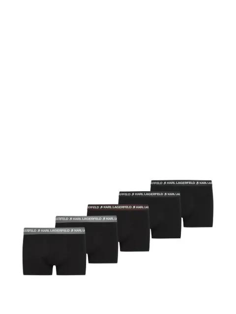 logo boxers (set of five) by KARL LAGERFELD