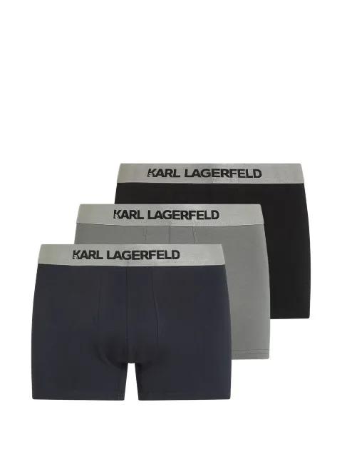 logo boxers (set of three) by KARL LAGERFELD