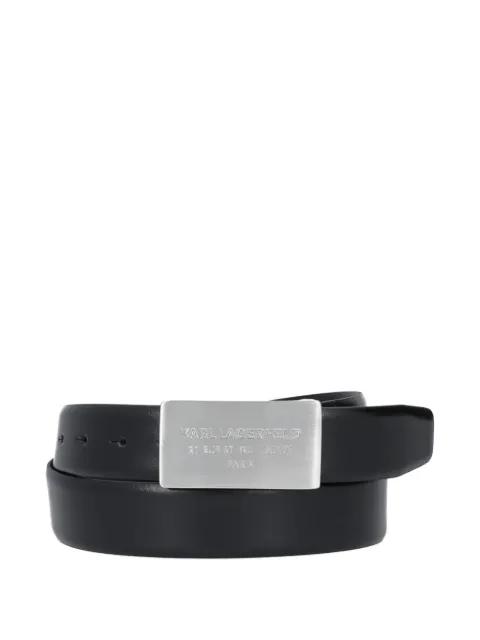 logo-buckle belt by KARL LAGERFELD
