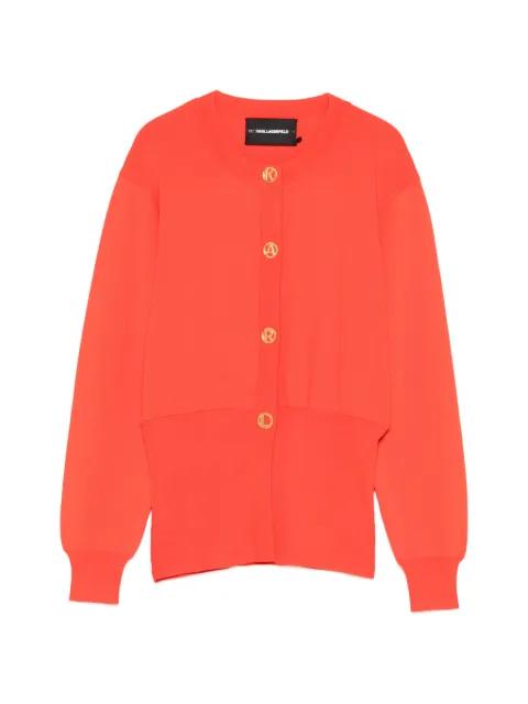 logo-button cardigan by KARL LAGERFELD